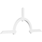 Ekena Millwork Ericson Architectural Grade PVC Gable Bracket, 96"W x 40"H x 2"D x 4"F, 10/12 Pitch GBP096X40X0204ERI00 - alternate 1